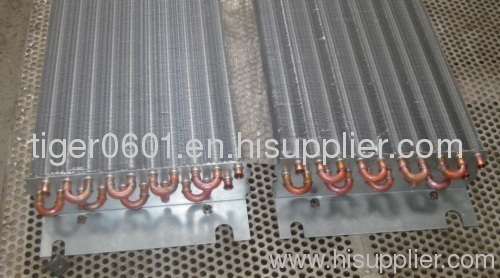 Copper tube and al fin evaporator for agricultural vehicle