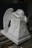 white marble weeping angel statue