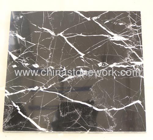 polished Statuario paving tile