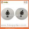 Printable Safety Doorplate, Silvery Round Reusable Warning Safety Signs For Doors