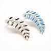 Fashion Rings jewelry w/leaves design, Lacquered color finish, Zinc alloy material, for fa