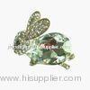 Animal Metal Brooches Jewelry, Zinc Alloy Imitation Jewelry With Beautiful Diamonds