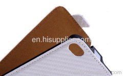 IIphone 4/4s Carbon Fiber Leather Case