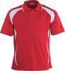 Red / White Running Unisex Children Adult Sublimation Polo Shirt Silk Screen Printing