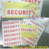 Security labels for security seal labels,tamper evident security seal stickers