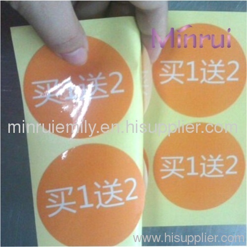 adhesive waterproof label