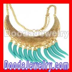 Cheap Vintage Gold Metal Rhinestone Choker Collar Becklace Wholesale