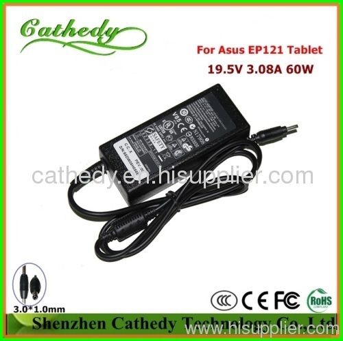 For ASUS EP121 tablet PC charger Slate PC ac adapter 60 Watt 19.5v 3.08a