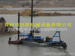 Cutter-suction type sand pumping ship