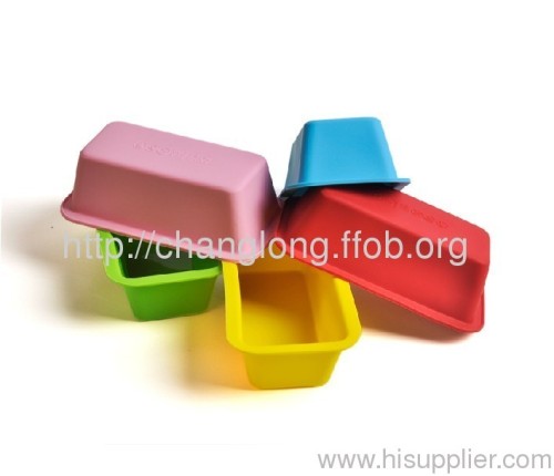 Mini rectangle shaped silicone cake pan ,cake mould