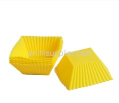 Mini square shaped silicone cake mould