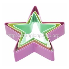 3 Star Shaped Cookie Cutters ,plastic cookie cutter fondant cookie cutter