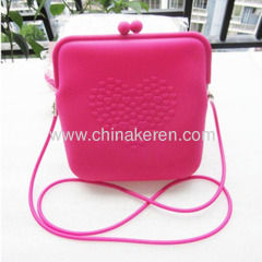 2013 fashion silicone girl satchel bag