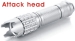 high power 3w cree Q3 attack head led flashlight