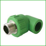 PPR Pipe Fitting Male Elbow With Brass Insert