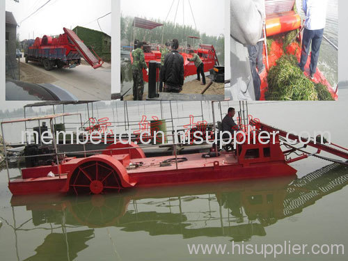 The mowing ship went to Hebei Baiyangdian installation commissioning is completed