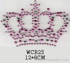 Hot fix motif in rhinestones,rhinestuds and nailheads, ITEM# WSY25