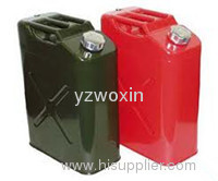 Red Metal 5 Gallon Jerry Can for Jeep