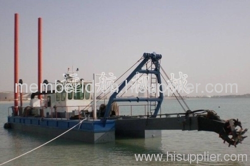 Cutter-suction type sand pumping ship