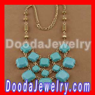 Wholesale J.crew Style Turquoise Bib Necklaces Jewelry for Women