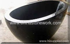 hand carved kitchen stone basin