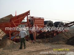 Roller screen + wheel washing sand machine