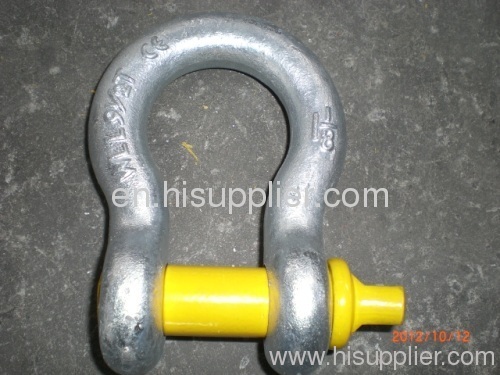 forged bow shackle with screw pin