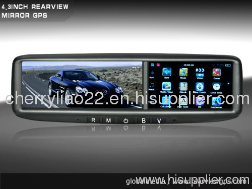 New Hot Special Car 4.3 Inch inside Rearview Mirror with GPS Navigation