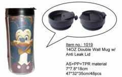 Plastic Double Wall Coffee Mug