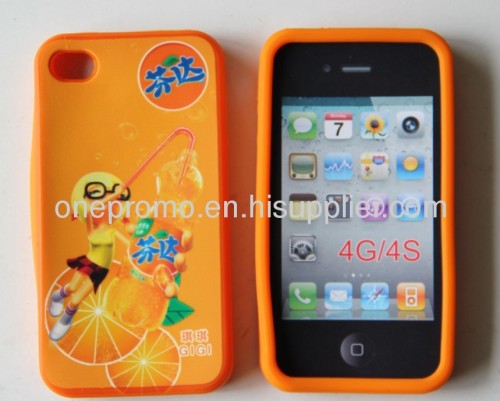 Four Color Process Print Silicone iPhone 4/4S Cover