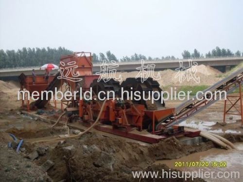 Crushing type screen sand washing sand machine