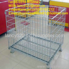 stainless steel rolling metal storage cage supply in Anping