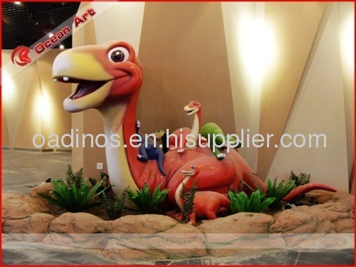 Waterproof playground dinosaur model