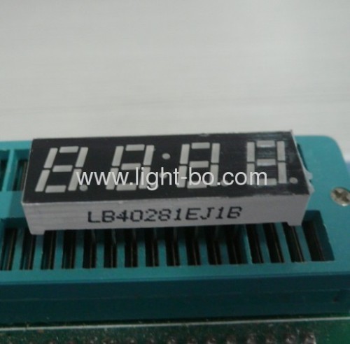 0.28" common cathode super green 4-Digit 7 segment led nunumeric display for cock