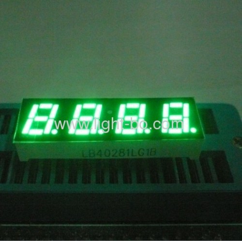 0.28 "cátodos comunes, verde puro, 4 dígitos, pantallas de siete segmentos