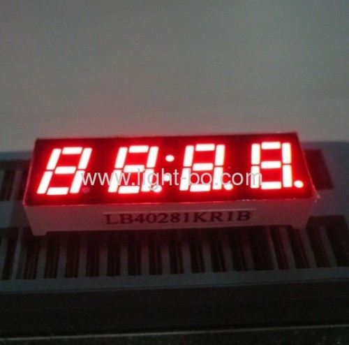 Ultra branco brilhante pequeno dígito size4 digit led clock display 0,28 "ânodo comum para appliamnces casa