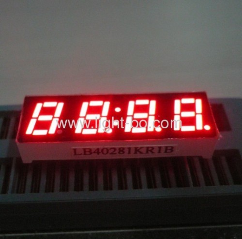 Ultra bright white small size4 digit led clock display 0.28  common anode for home appliamnces 