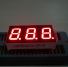 Common cathode 3 digit 0.4&quot; ultra bright red 7 Segment LED numericDisplays
