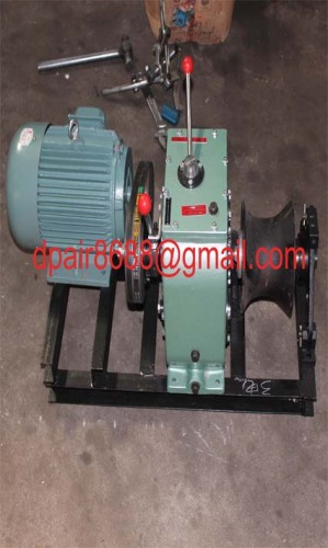 Powereded winch/engine winch/petrol powered winch/diesel powered winch used for hoisting and pulling cable in electrical