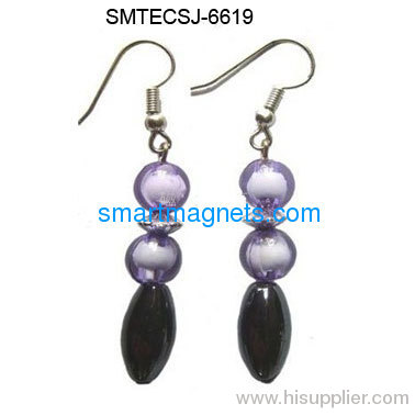 Hot sale hematite magnetic earpendant