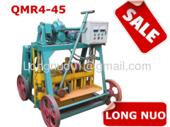 POPULAR!!! mobile cement/concrete brick machine QMR4-45 for small factory