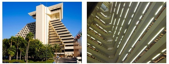 Doha Sheraton Hotel tube light renovation project