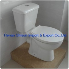 two piece p-trap toilet