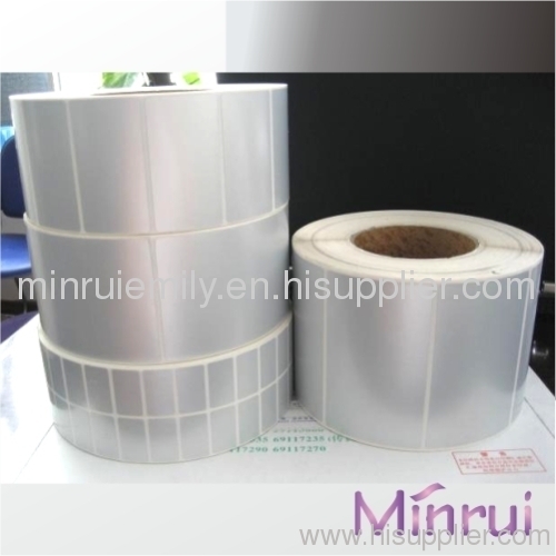 Custom Blank PET adhesive labels for resin ribbon printing