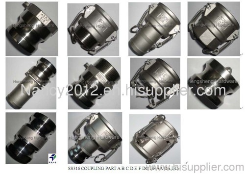 SS316 camlock coupling