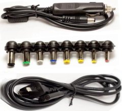 Meind 100W 2 in 1 Universal Laptop Charger For Car and Home with USB
