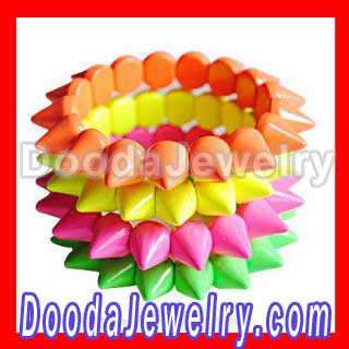 Hot Cool Rock Punk Neon Spike Bracelets