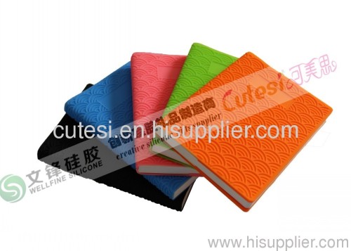 Export A5 2012 Newest Tastefully customized sector shape cover for books made of Eco-friendly silicone