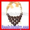 Fashion Wood Glass Ribbon Casablanca Bib Necklace Stella Dot