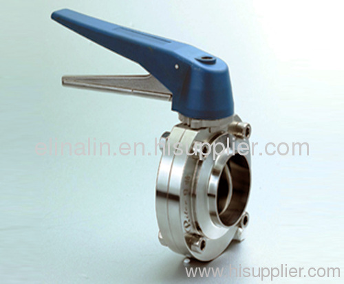 ss304 ss316l sanitary stainless steel welded butterfly valve (3A,DIN,SMS,ISO,RJT,DS,BS)